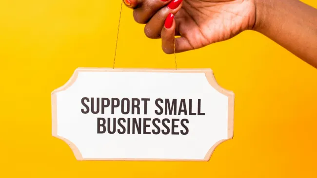 small laminated signs