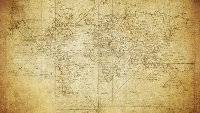 navigational wall map