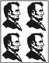Example of an image printed 4-Up