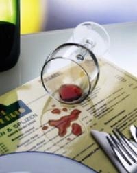 laminated menu