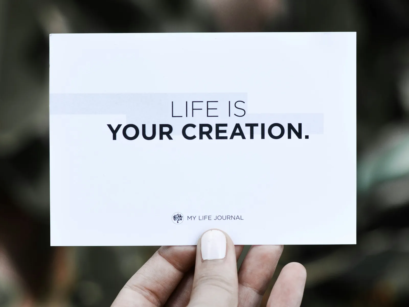 motivational postcard