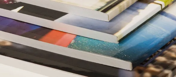 stack of perfect bound books