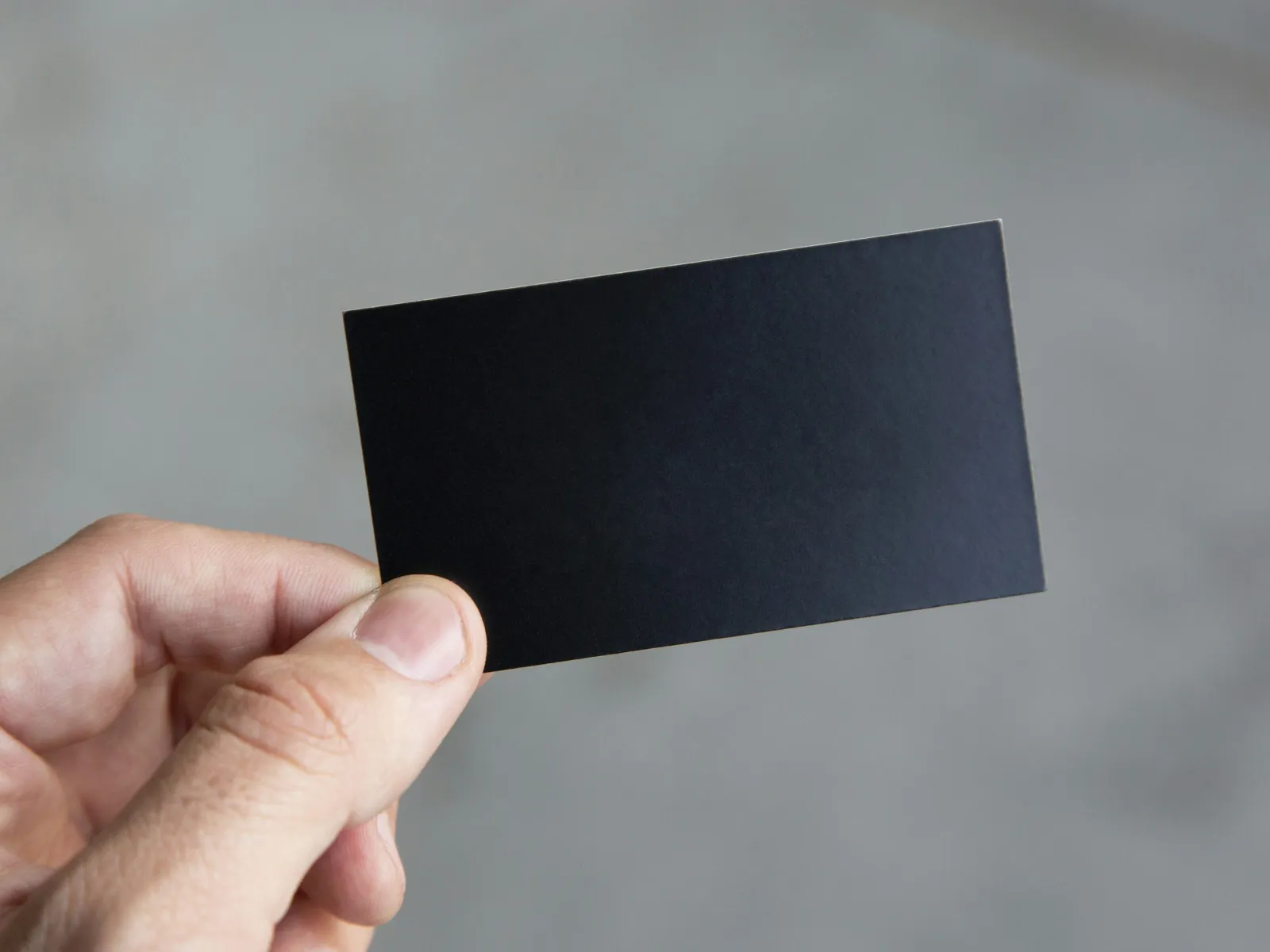 black business card