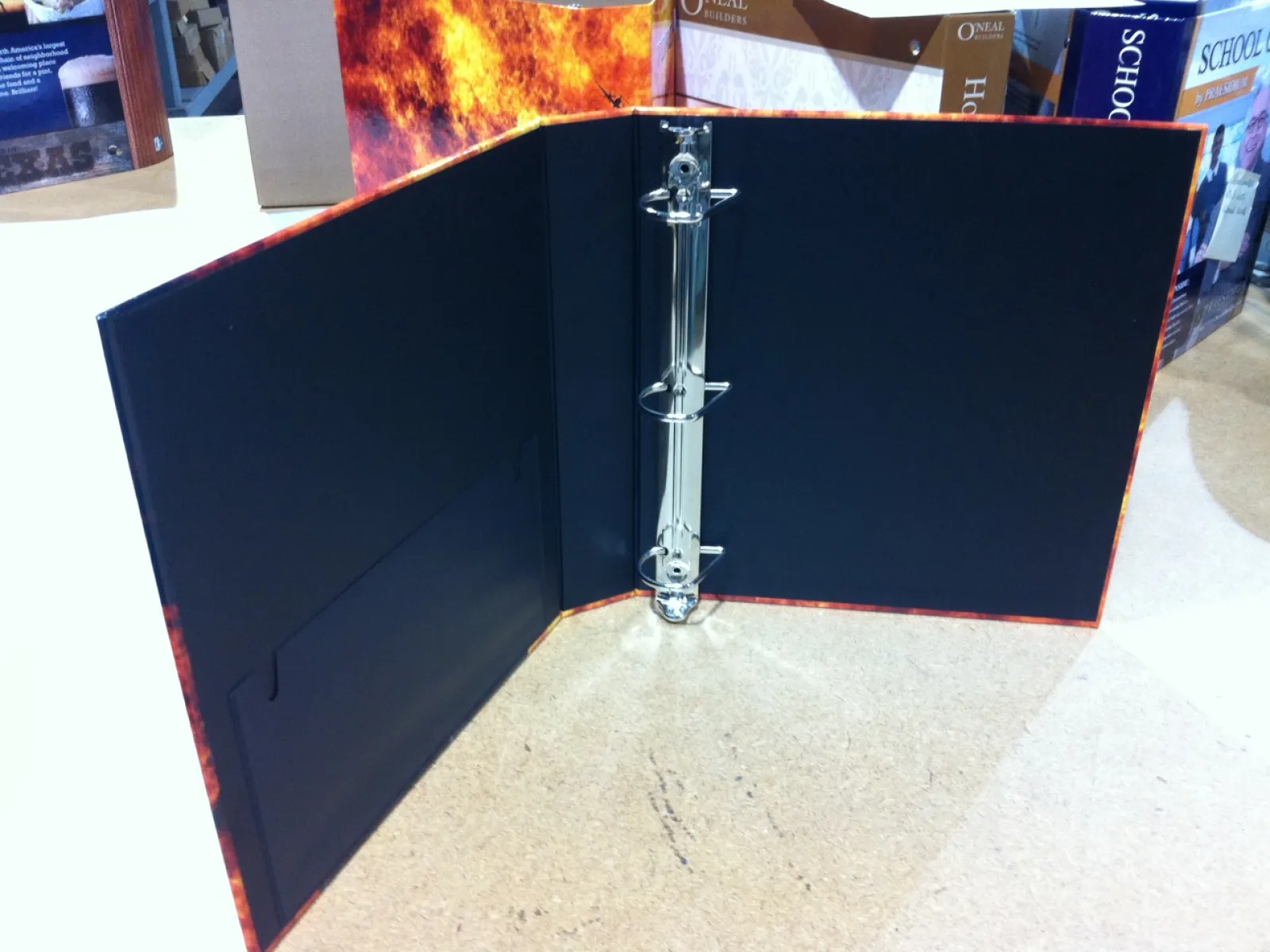 Turned edge binder