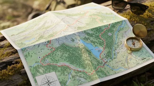 Hiking map