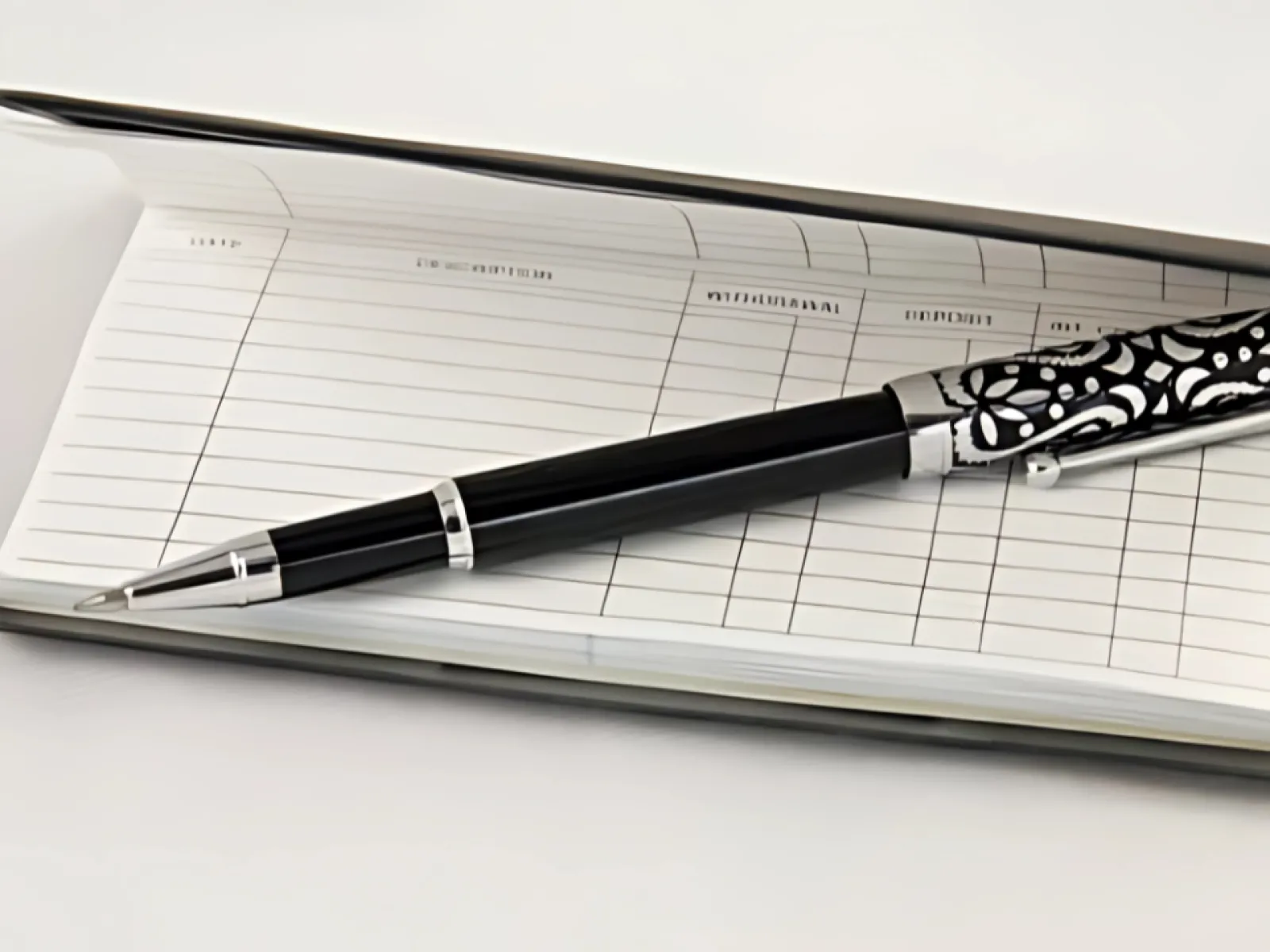 check and checkbook register