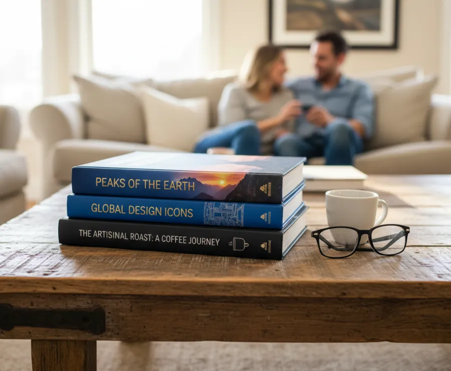 stack of hardcover books